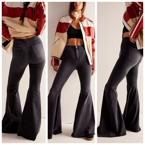 We The Free Black Flare Jeans